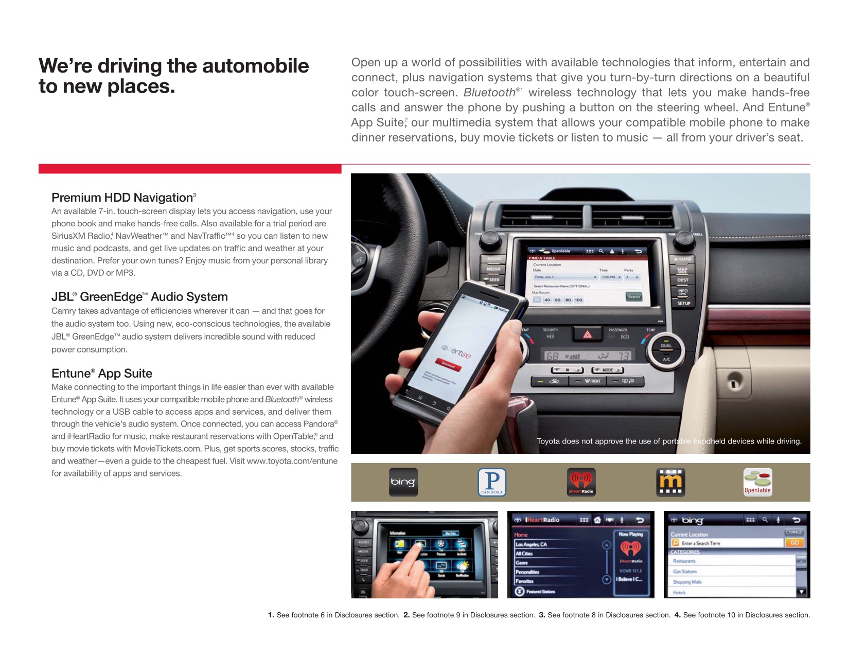 2014 Toyota Camry Brochure Page 2